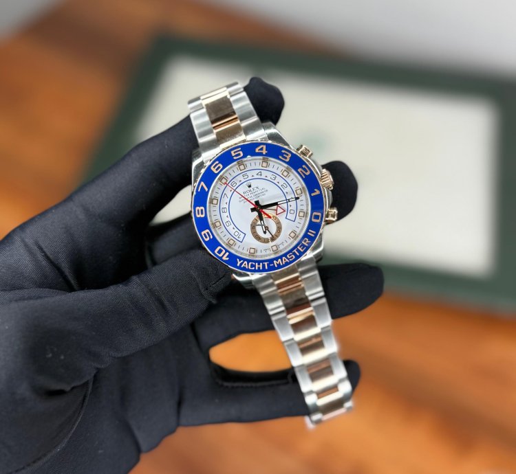 Rolex Yacht-master Ii Two Tone Rose Gold Complete Set 2013 Mint Conditions