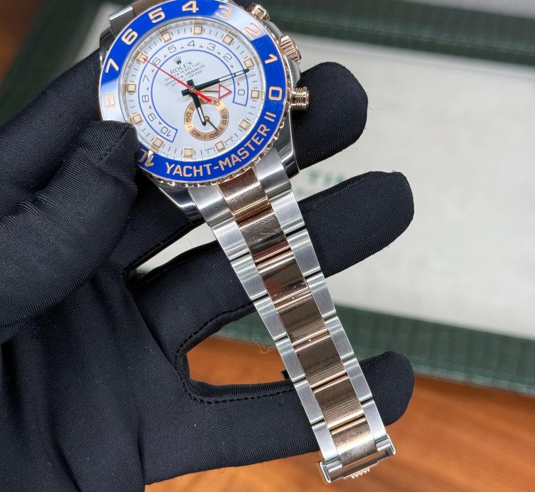 Rolex Yacht-master Ii Two Tone Rose Gold Complete Set 2013 Mint Conditions