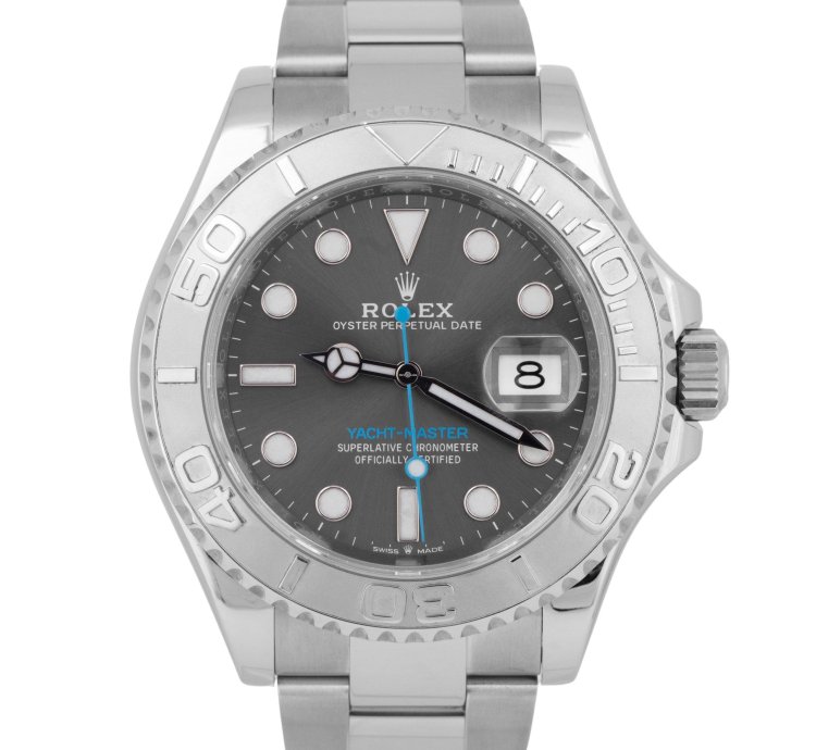 Rolex Yacht-master 40 New Papers Rolex Yacht-master 40 Rhodium Blue Platinum Steel 126622 Watch Box
