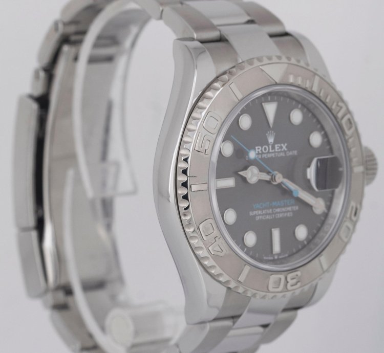 Rolex Yacht-master 40 New Papers Rolex Yacht-master 40 Rhodium Blue Platinum Steel 126622 Watch Box