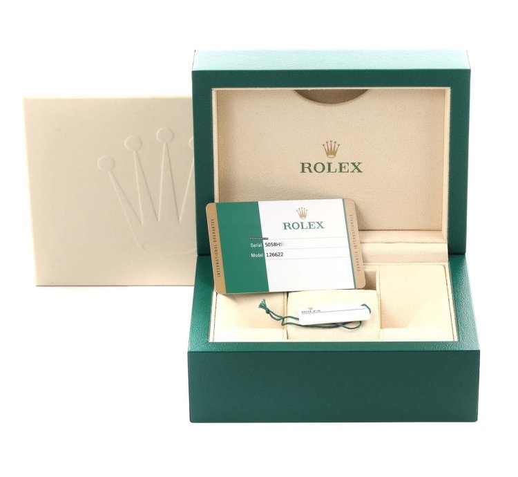 Rolex Yacht-master 40 Steel Platinum Bezel Rhodium Dial Mens Watch 126622 Box Card