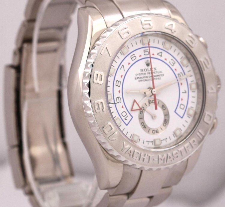 Rolex Yacht-master Ii Mint Rolex Yacht-master Ii 116689 18k White Gold 44mm Regatta Oyster Watch Box