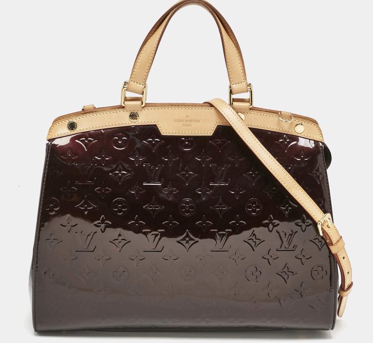 Louis Vuitton Amarante Monogram Vernis Brea Gm Bag