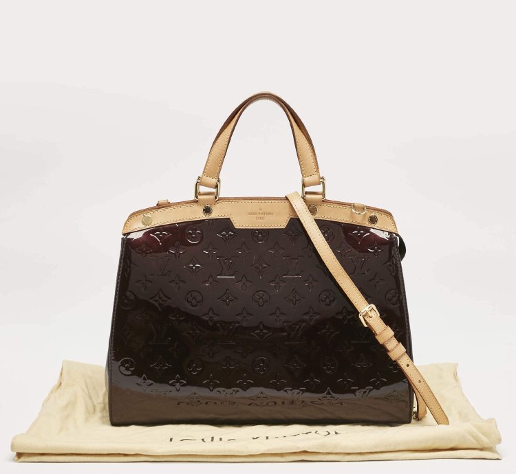 Louis Vuitton Amarante Monogram Vernis Brea Gm Bag