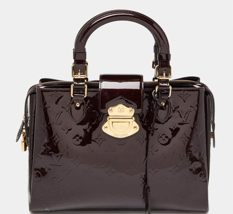 Louis Vuitton Amarante Monogram Vernis Melrose Avenue Bag