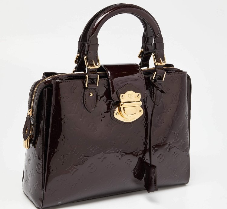 Louis Vuitton Amarante Monogram Vernis Melrose Avenue Bag