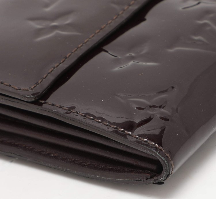 Louis Vuitton Amarante Monogram Vernis Sarah Continental Wallet