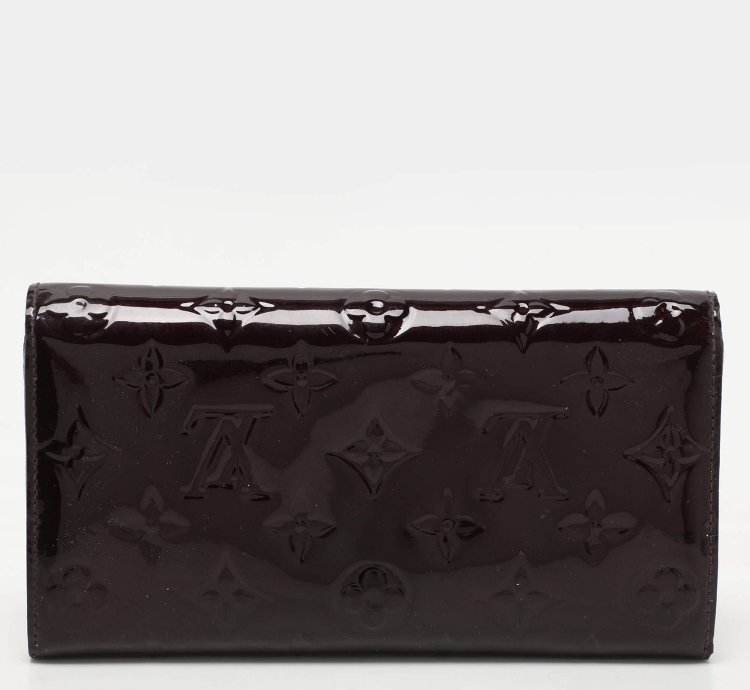 Louis Vuitton Amarante Monogram Vernis Sarah Continental Wallet