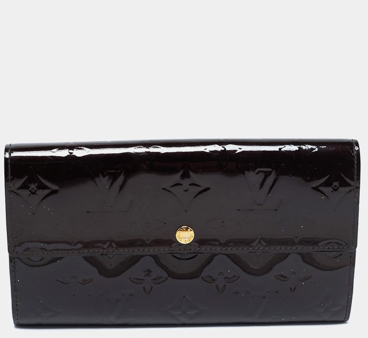 Louis Vuitton Amarante Monogram Vernis Sarah Wallet