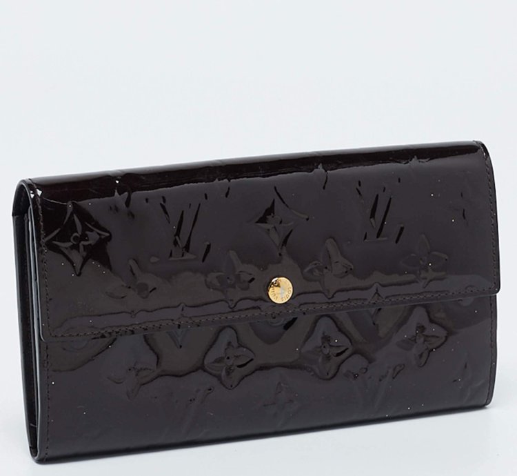 Louis Vuitton Amarante Monogram Vernis Sarah Wallet