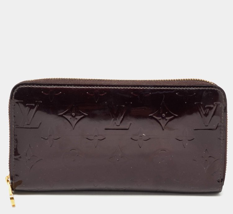 Louis Vuitton Amarante Monogram Vernis Zippy Wallet