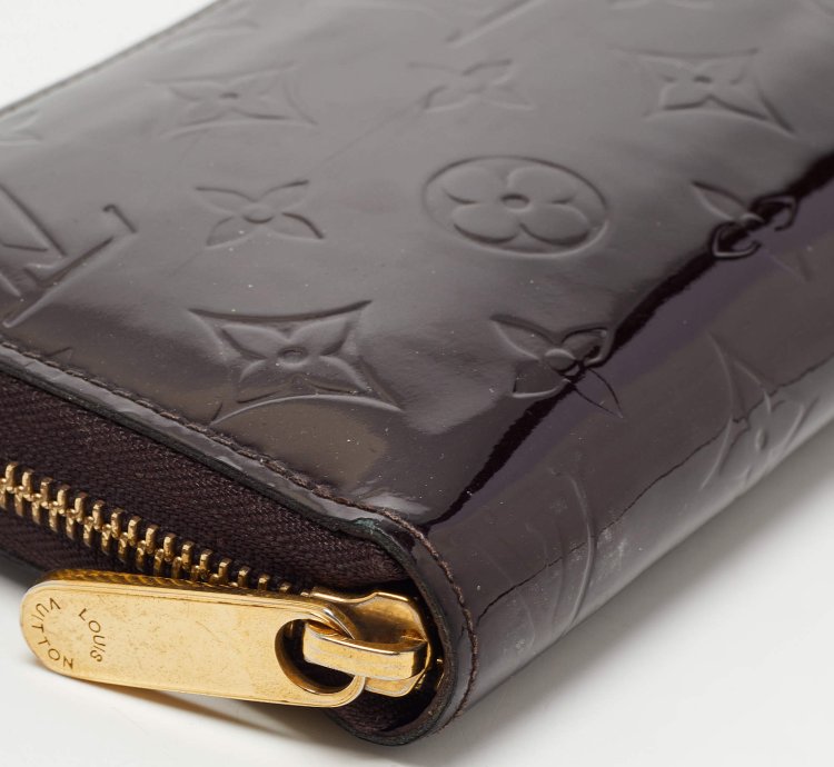 Louis Vuitton Amarante Monogram Vernis Zippy Wallet