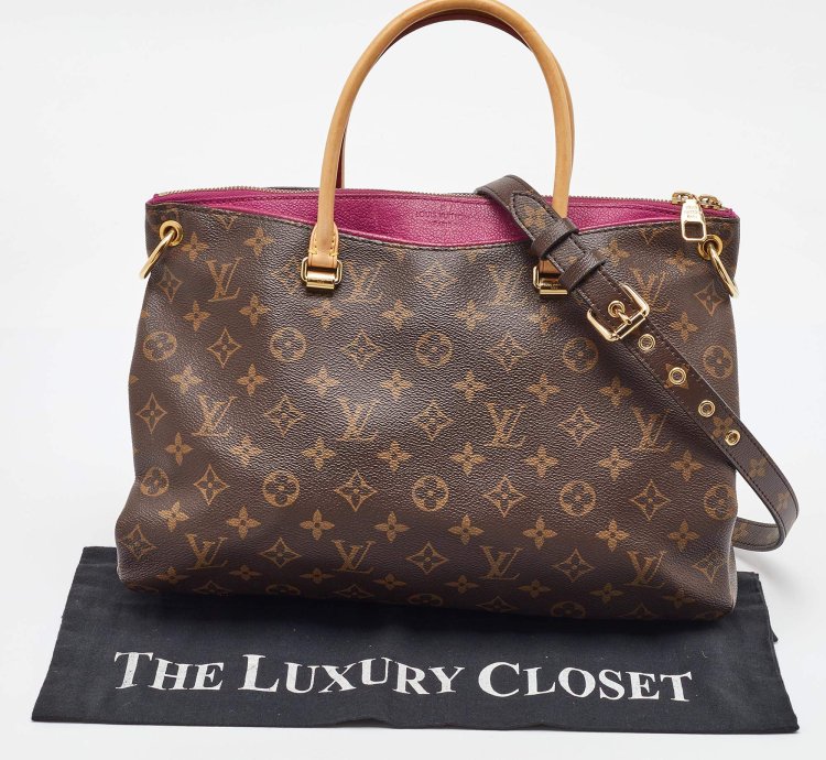 Louis Vuitton Amethyste Monogram Canvas Pallas Mm Bag