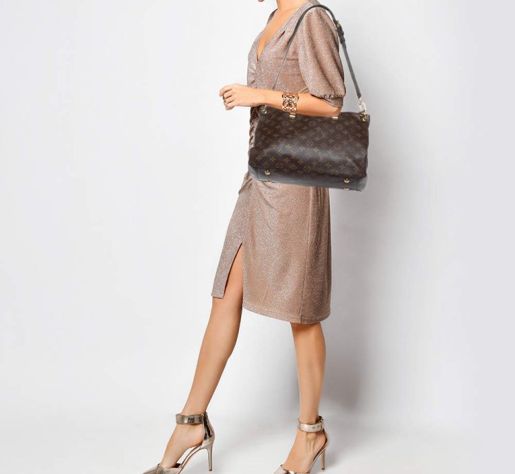 Louis Vuitton Amethyste Monogram Canvas Pallas Mm Bag