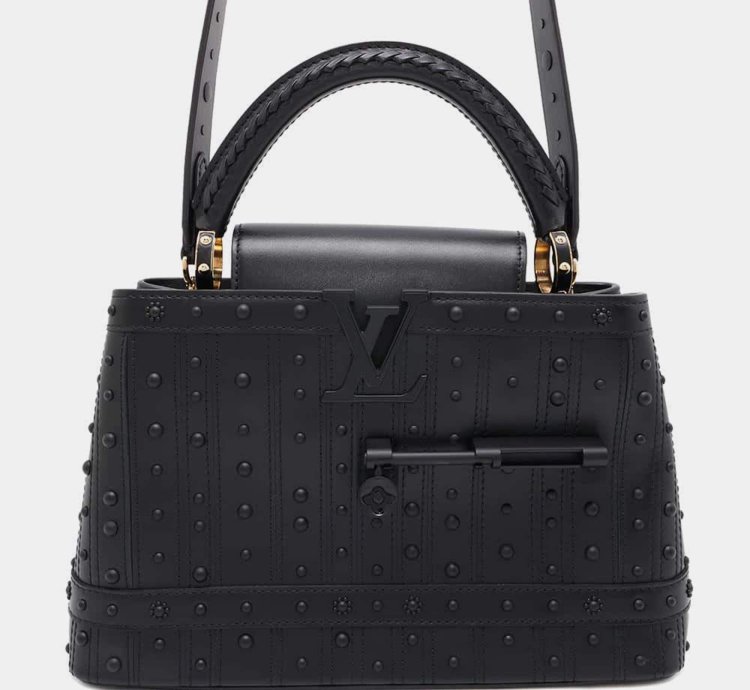 Louis Vuitton Arty Capucines Collection Peter Marino Noir Taurillon Size Mm