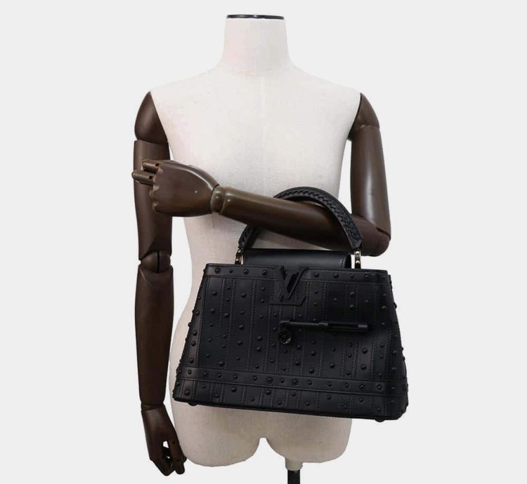Louis Vuitton Arty Capucines Collection Peter Marino Noir Taurillon Size Mm