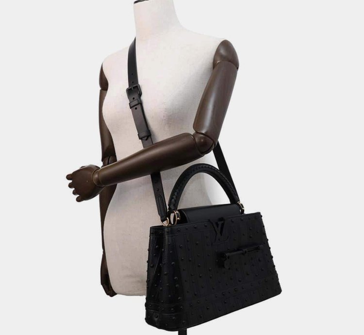 Louis Vuitton Arty Capucines Collection Peter Marino Noir Taurillon Size Mm