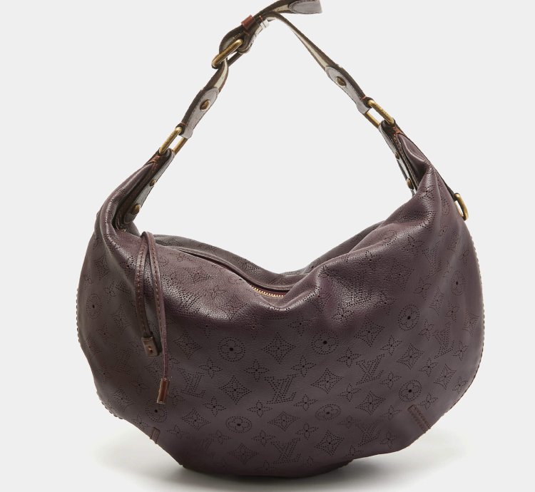 Louis Vuitton Aubergine Monogram Mahina Leather Onatah Gm Bag