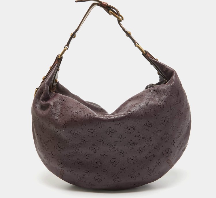 Louis Vuitton Aubergine Monogram Mahina Leather Onatah Gm Bag