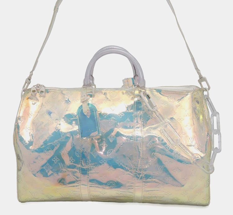 Louis Vuitton Aurora Monogram Prism Keepall Bandouliere 50 Handbag