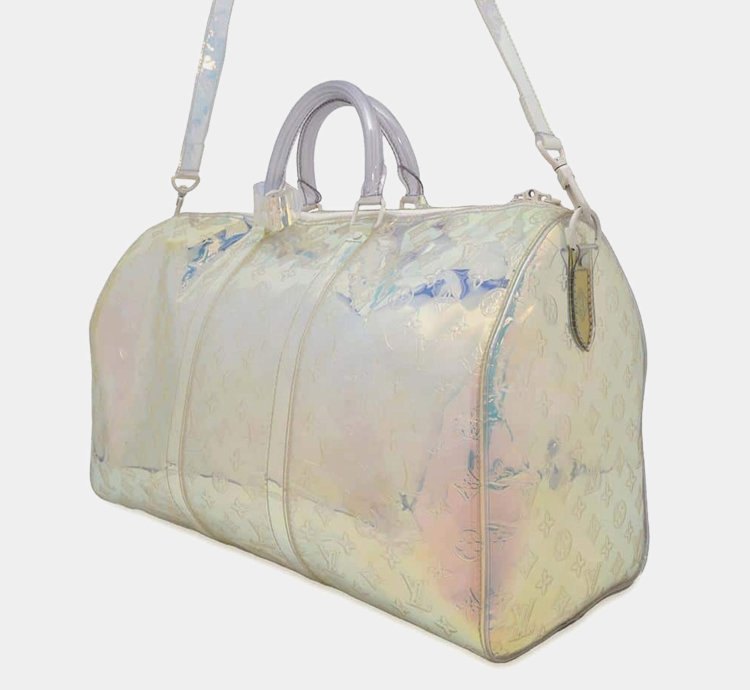 Louis Vuitton Aurora Monogram Prism Keepall Bandouliere 50 Handbag