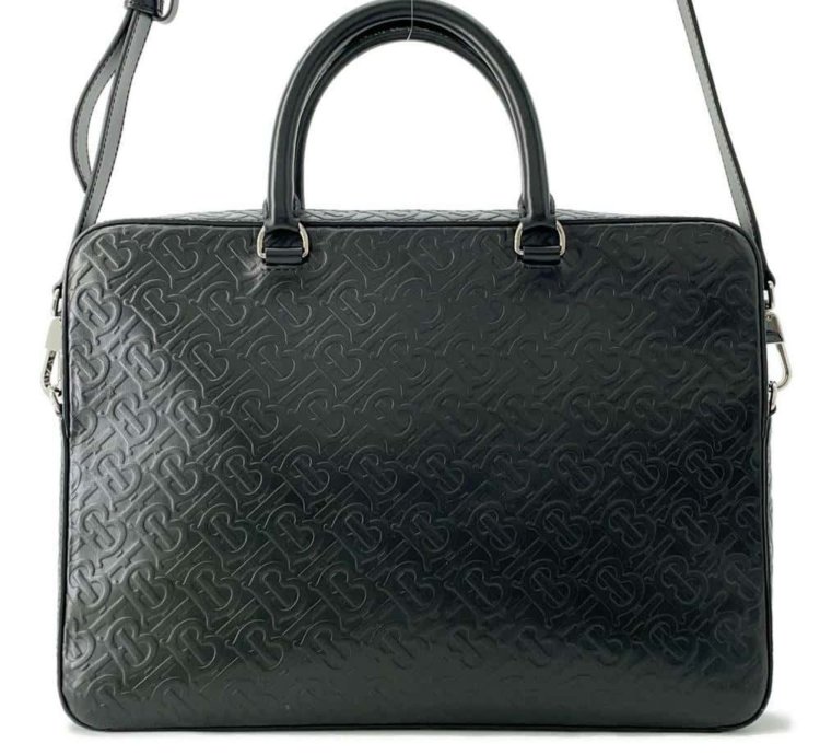 Burberry Bag Tb Monogram Leather 8014391 Burberry 2way Shoulder Black