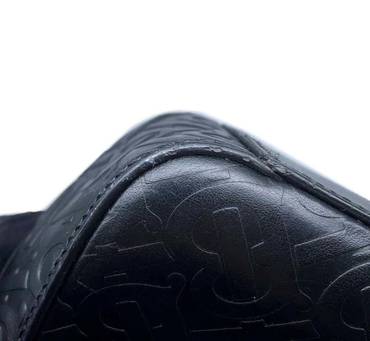 Burberry Bag Tb Monogram Leather 8014391 Burberry 2way Shoulder Black
