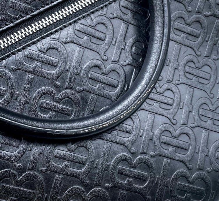 Burberry Bag Tb Monogram Leather 8014391 Burberry 2way Shoulder Black
