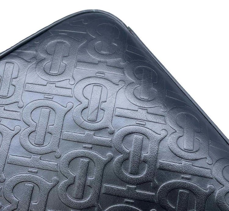 Burberry Bag Tb Monogram Leather 8014391 Burberry 2way Shoulder Black