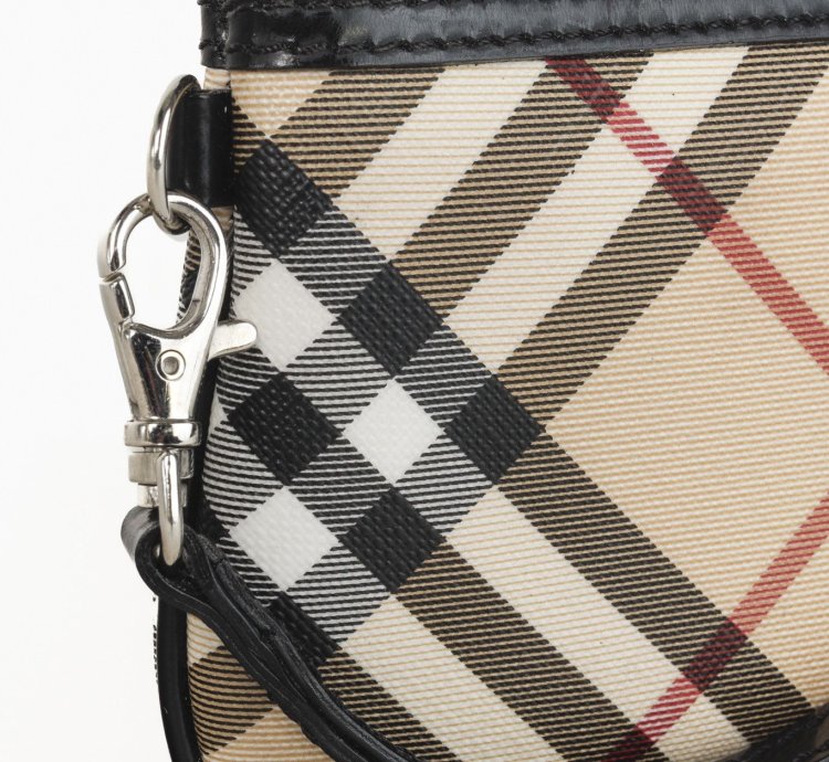 Burberry Basic Nova Check Flat Pouch Wristlet