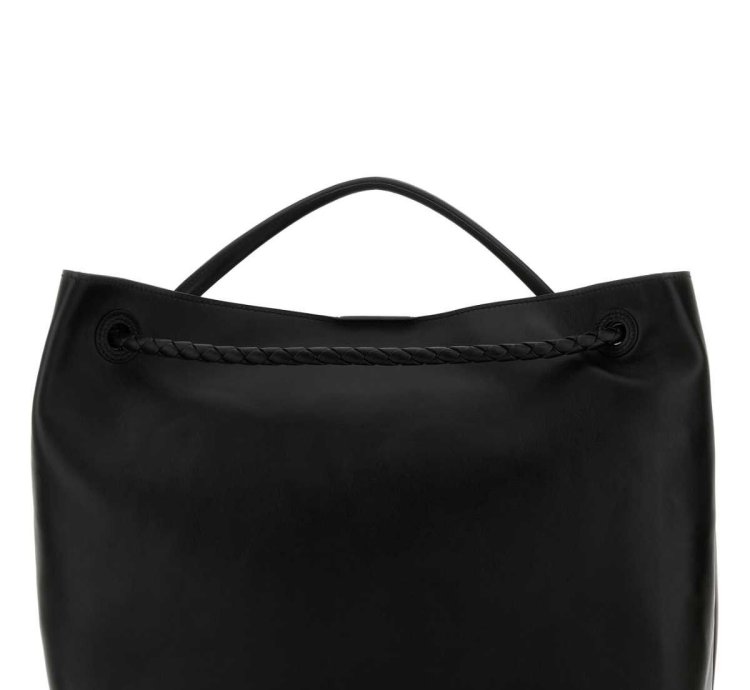 Black Leather Big Andiamo Handbag