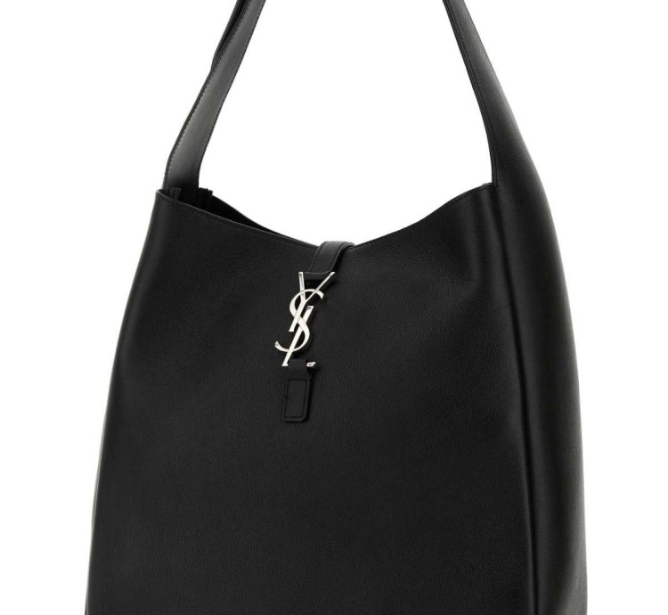 Black Leather Le 5 7 Shoulder Bag