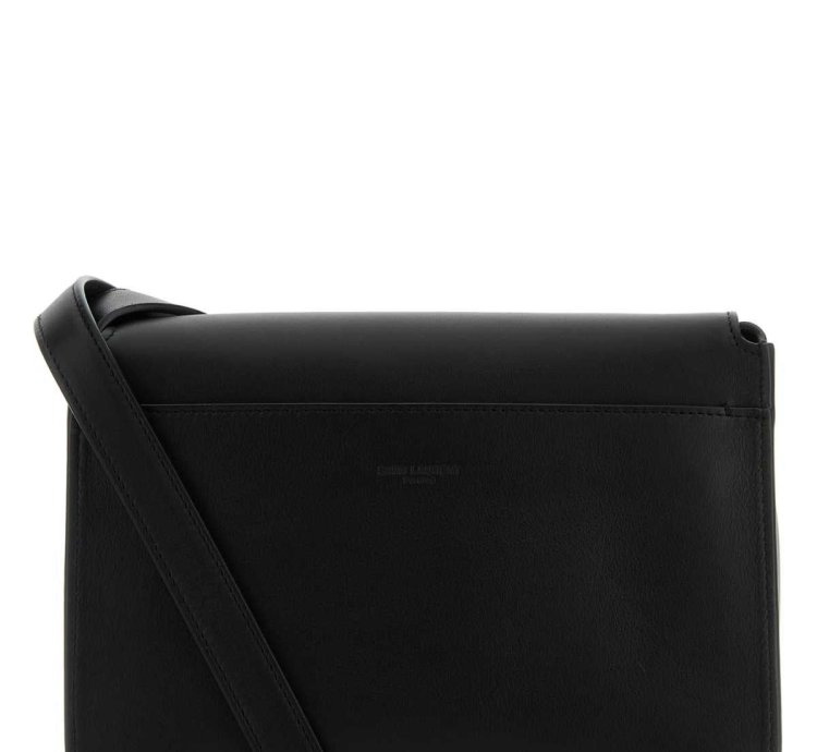 Black Leather Niki Crossbody Bag
