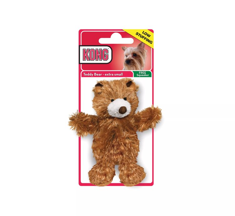 Teddy Bear Dog Toy - Plush Squeaker