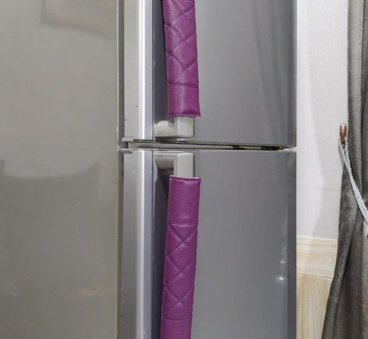 Waterproof Refrigerator Handle Cover Synthetic Leather Material