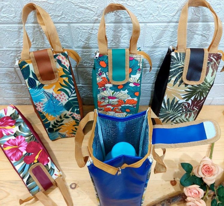 2 L 1 L Mineral Water Drinking Bottle Bag 15 L Zipper Closure