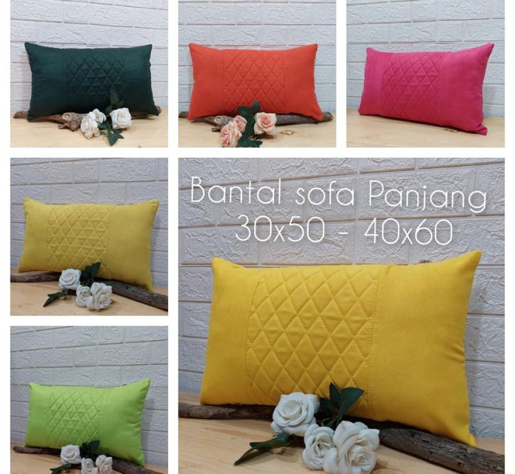 Suede Long Sofa Cushion Cover