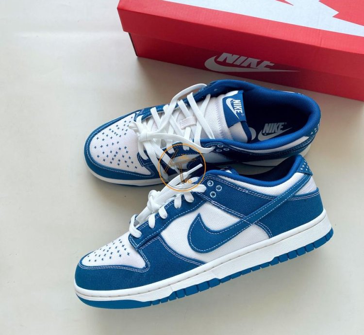 Nike Sb Dunk Low Industrial Blue Sashiko Dv0834-101
