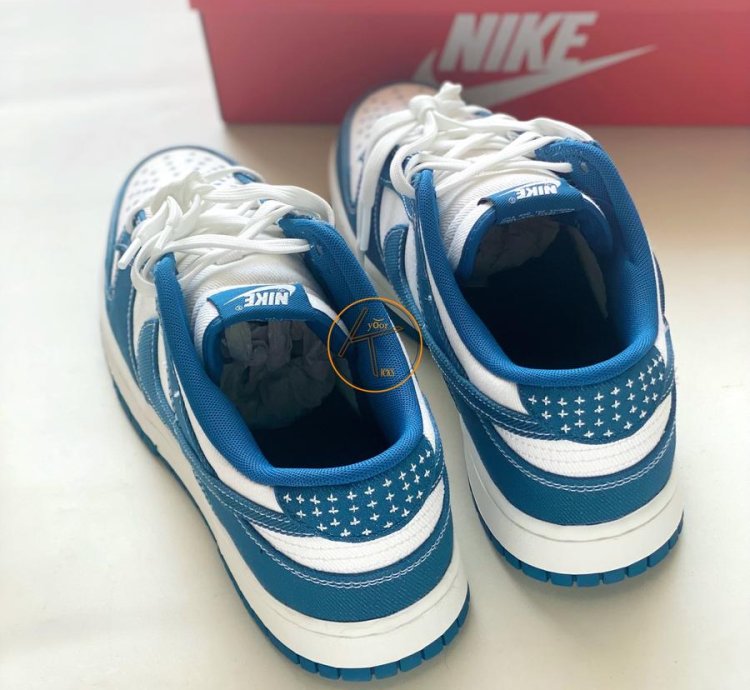 Nike Sb Dunk Low Industrial Blue Sashiko Dv0834-101