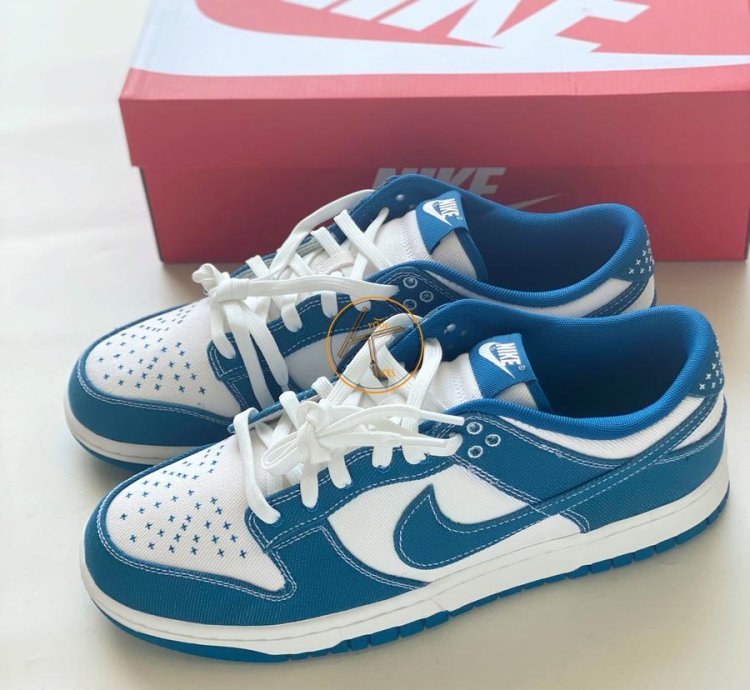 Nike Sb Dunk Low Industrial Blue Sashiko Dv0834-101