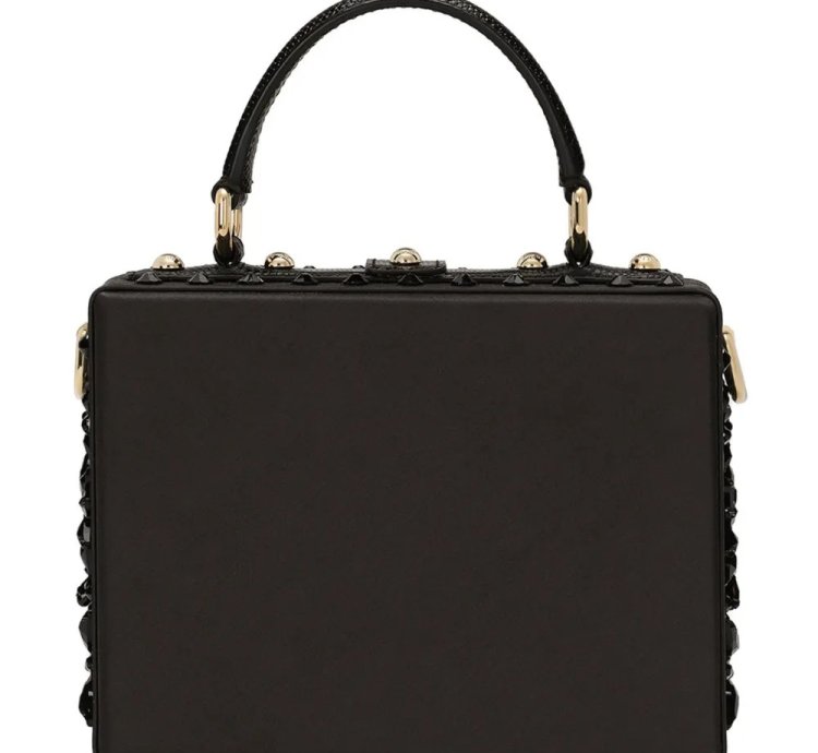 Dolce Gabbana Dolce Box Gemstone Detail Tote Bag