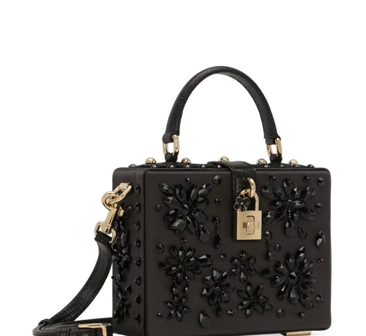 Dolce Gabbana Dolce Box Gemstone Detail Tote Bag