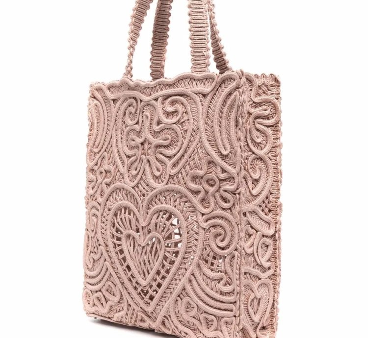 Dolce Gabbana Small Beatrice Cordonetto-lace Tote Bag
