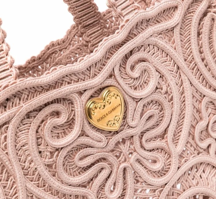 Dolce Gabbana Small Beatrice Cordonetto-lace Tote Bag