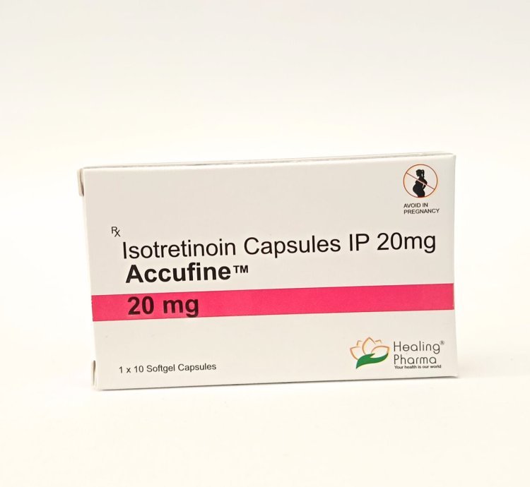 Accufine Isotretinoin 20mg 2 Box Softgel Capsules Advanced Acne Treatment