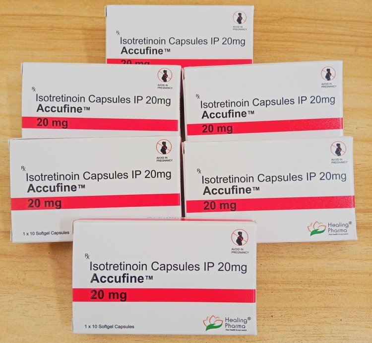 Accufine Isotretinoin 20mg 6 Box Softgel Capsules Advanced Acne Treatment