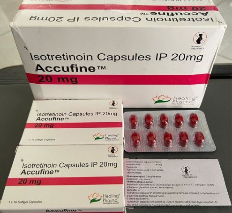 Accufine Isotretinoin 20mg 10 Box Softgel Capsules Advanced Acne Treatment