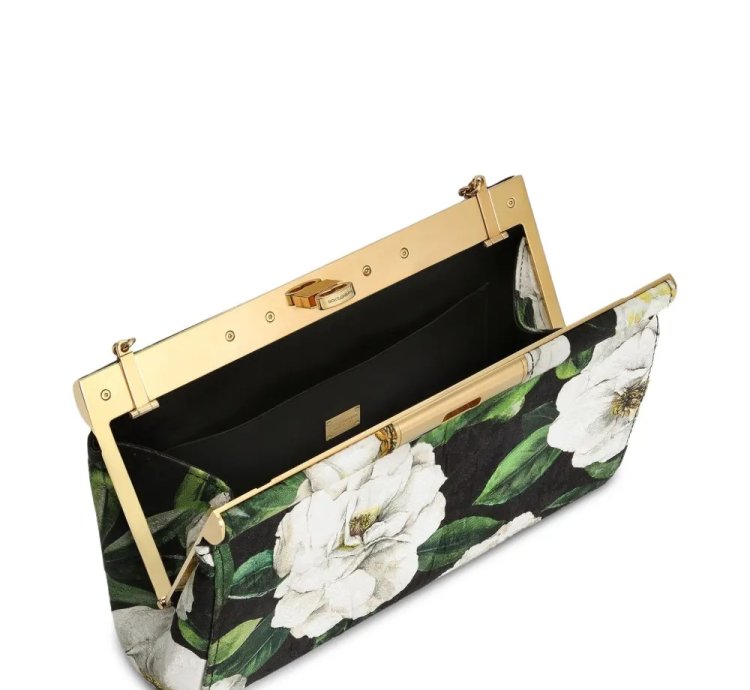 Dolce Gabbana Gardenia Clutch Bag