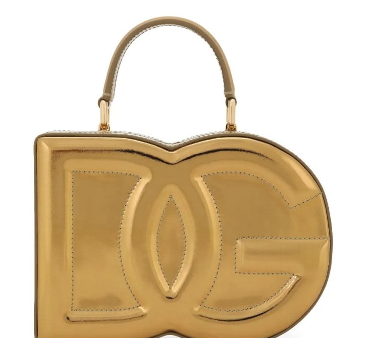 Dolce Gabbana Dg Embossed Metallic Effect Bag