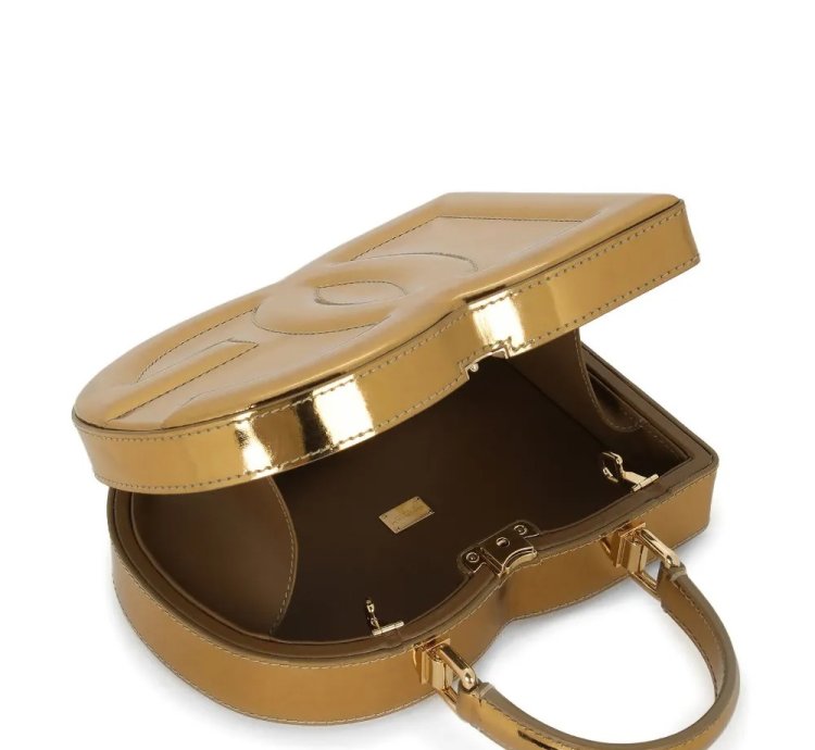 Dolce Gabbana Dg Embossed Metallic Effect Bag